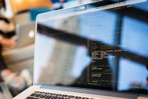 computer with code